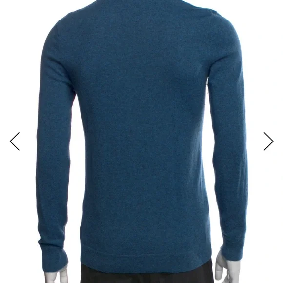 Theory 100% Cashmere Crewneck Sweater – Deep Blue (XS)